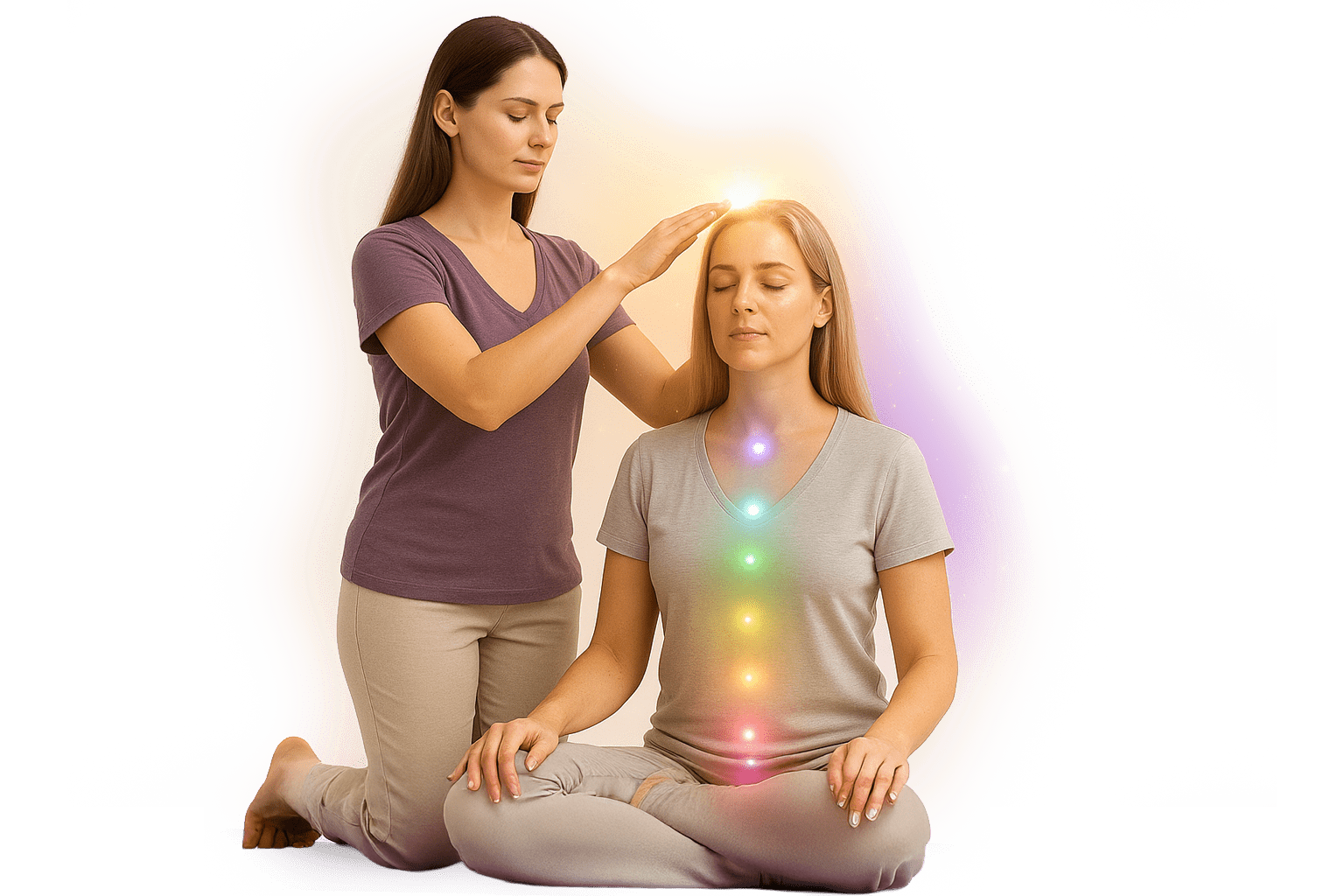 personas sanando a otra