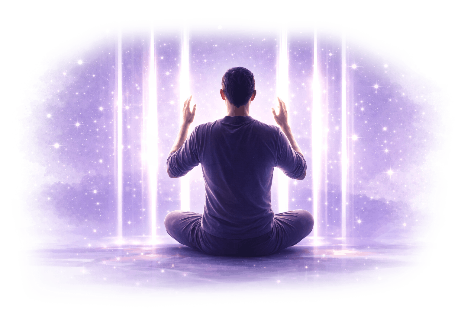 persona meditando bloqueo